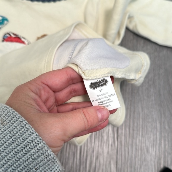 Girl's Fox Mixed Media Fall Mud Pie Long Sleeve Casual TShirt Size 5T - Picture 4 of 5